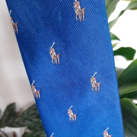 Blue Polo Pony Silk Tie - Polo Ralph Lauren - Picture 5 of 10